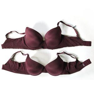 Bundle of 2 aerie real sunnie demi bras size 38DD